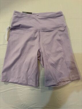 DKNY Lavender High-Rise Bike Shorts